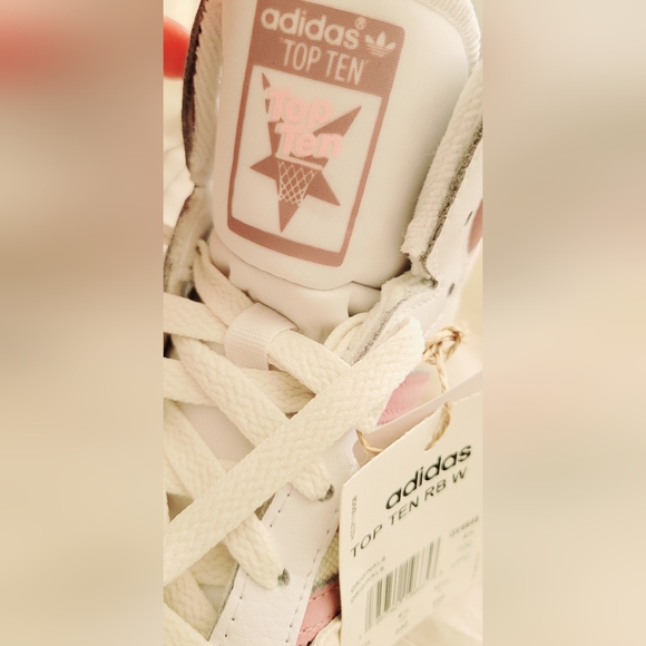 Adidas Originals Top Ten sneakers in cream white & magic mauve - Picture 4 of 8